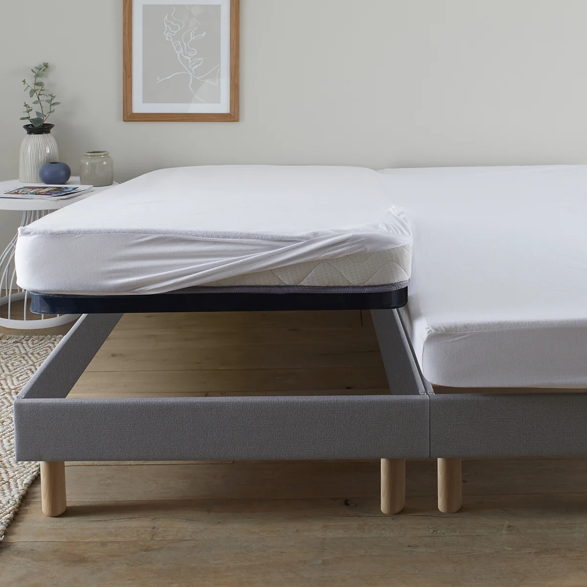 ALÈSE – PROTÈGE MATELAS IMPERMÉABLE – TÊTE ET PIEDS RELEVABLES