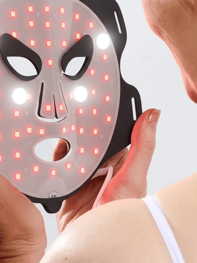 Glow LED-Maske für sichtbar glatter wirkende Haut, 4 Lichtmodi