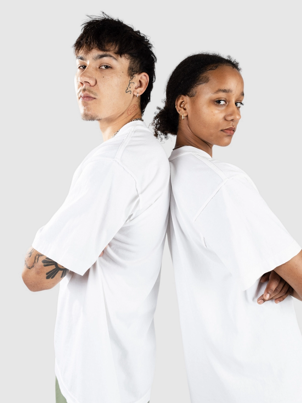 Shaka Wear 6.5 Max Heavyweight Garment Dye Reverse T-Sh white