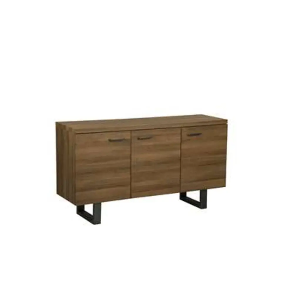 TIMBER L - Sideboard - Donkere houtkleur - MDF