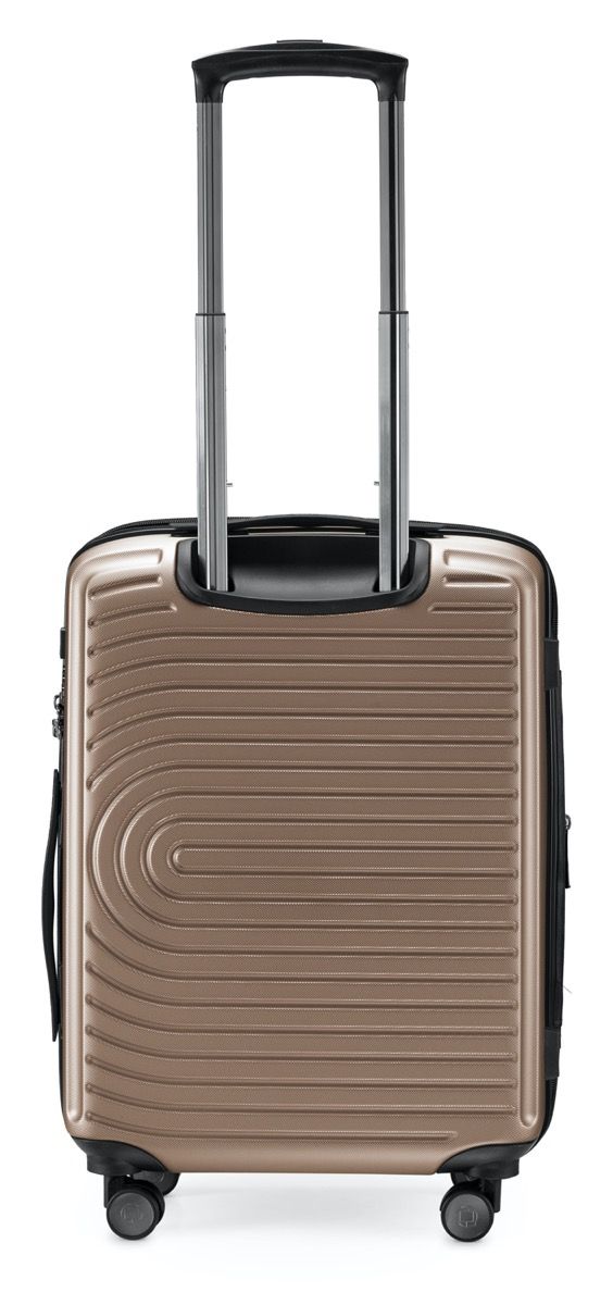 MITTE – mala de mão rígida, cor champanhe fosco, aprovada pela TSA, 55 cm, 55 litros