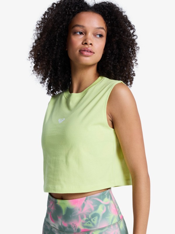 Essential Energy Crop top Vert Femme