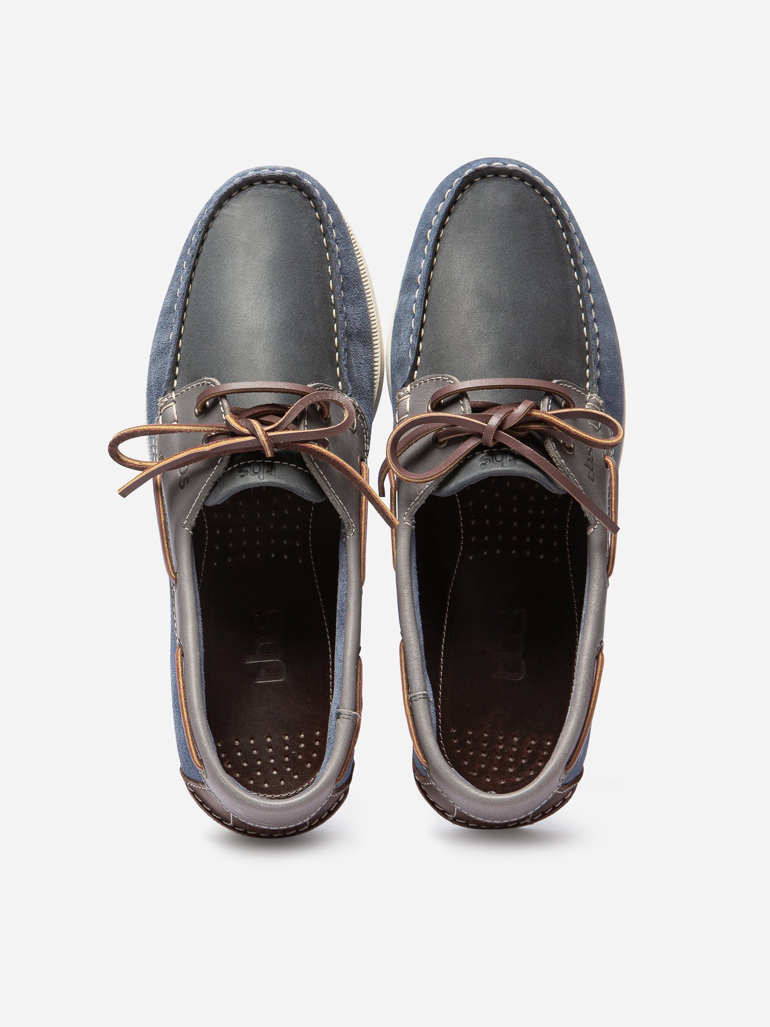Chaussures Bateau Homme Cuir Velours Bleu