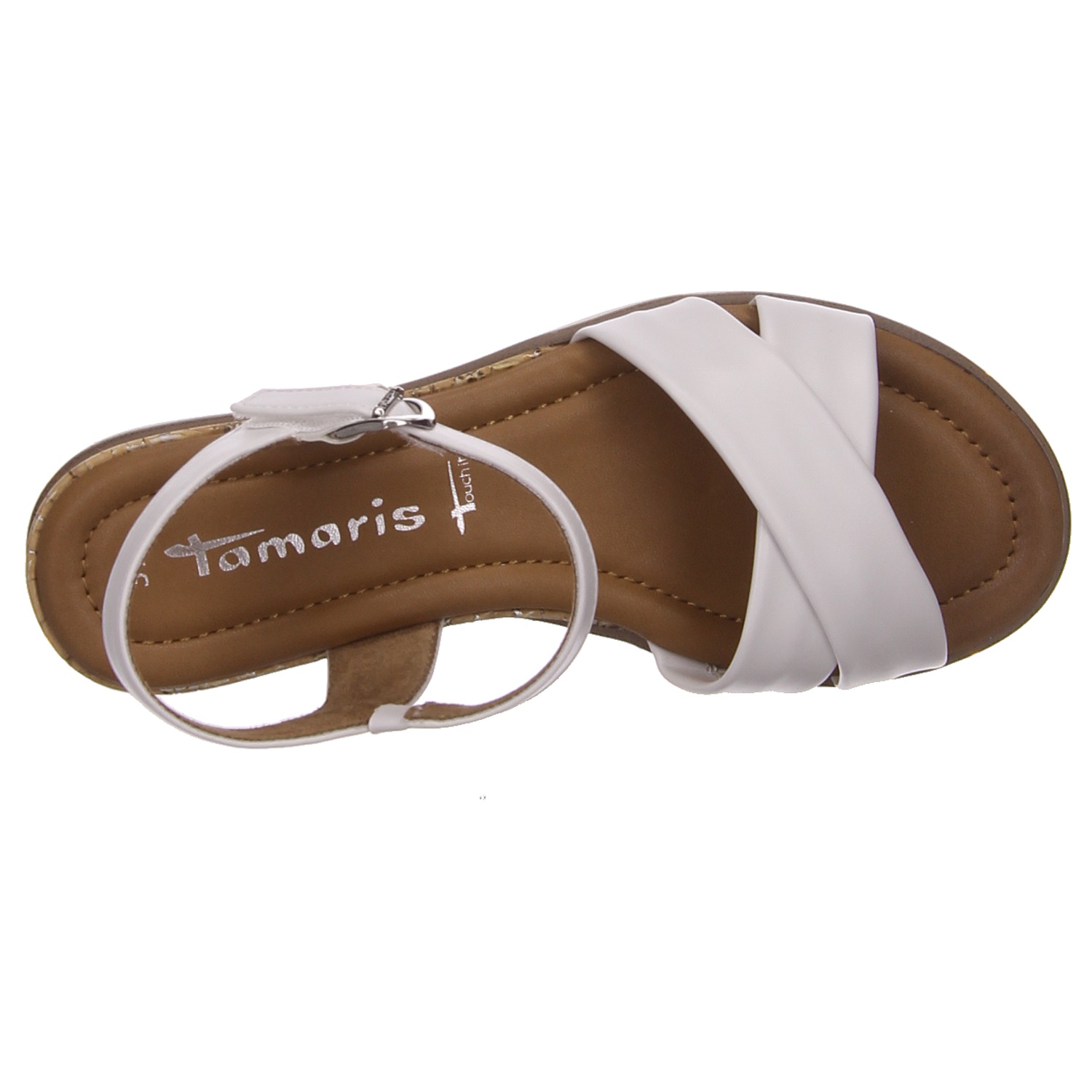 Tamaris Sandaletten white weiss/weiss kombi