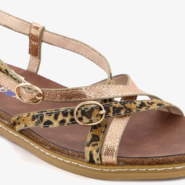 Blue Box dames sandalen met panterprint