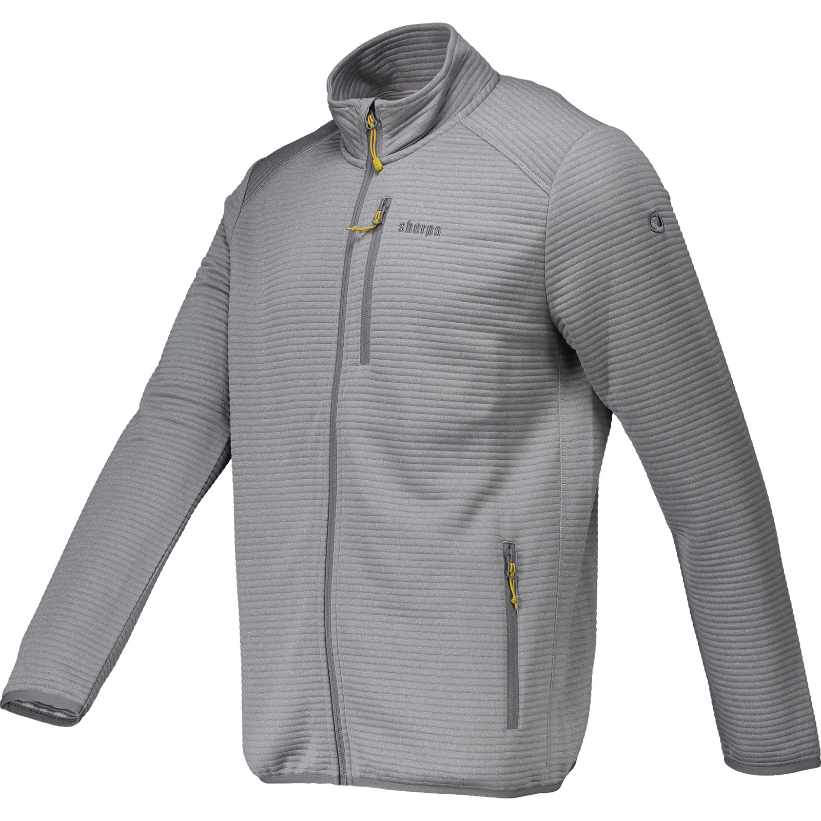 Sherpa Herren-Fleecejacke Bardia S, hellgrau