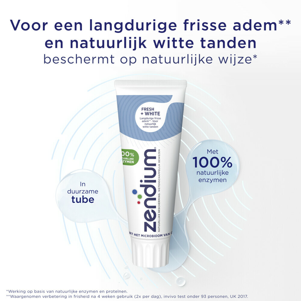 12x Zendium Tandpasta Fresh+White75 ml