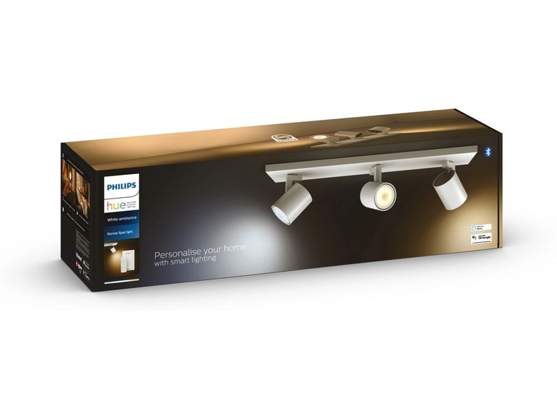 Philips Hue White Ambiance Runner 3er-Spot Weiss Flexibles Licht für jeden Raum