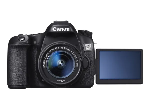 Canon EOS 70D - Digitalkamera - SLR - 20.2 MP - APS-C - 1080p - 3x optisk zoom EF-S 18-55 mm IS STM objektiv - Wireless LAN