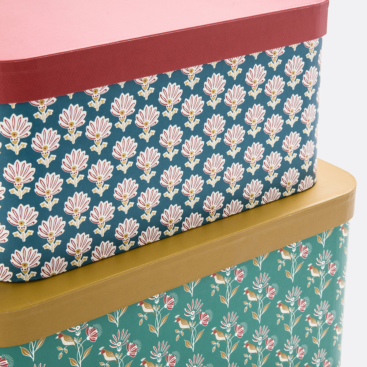 LA REDOUTE INTERIEURS<br>Conjunto de 2 caixas de armazenamento de papelão, Nadesha
