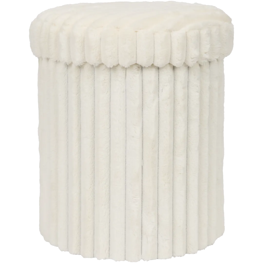 Opbergpoef Ø 31,5 x 37,5 cm | diverse kleuren