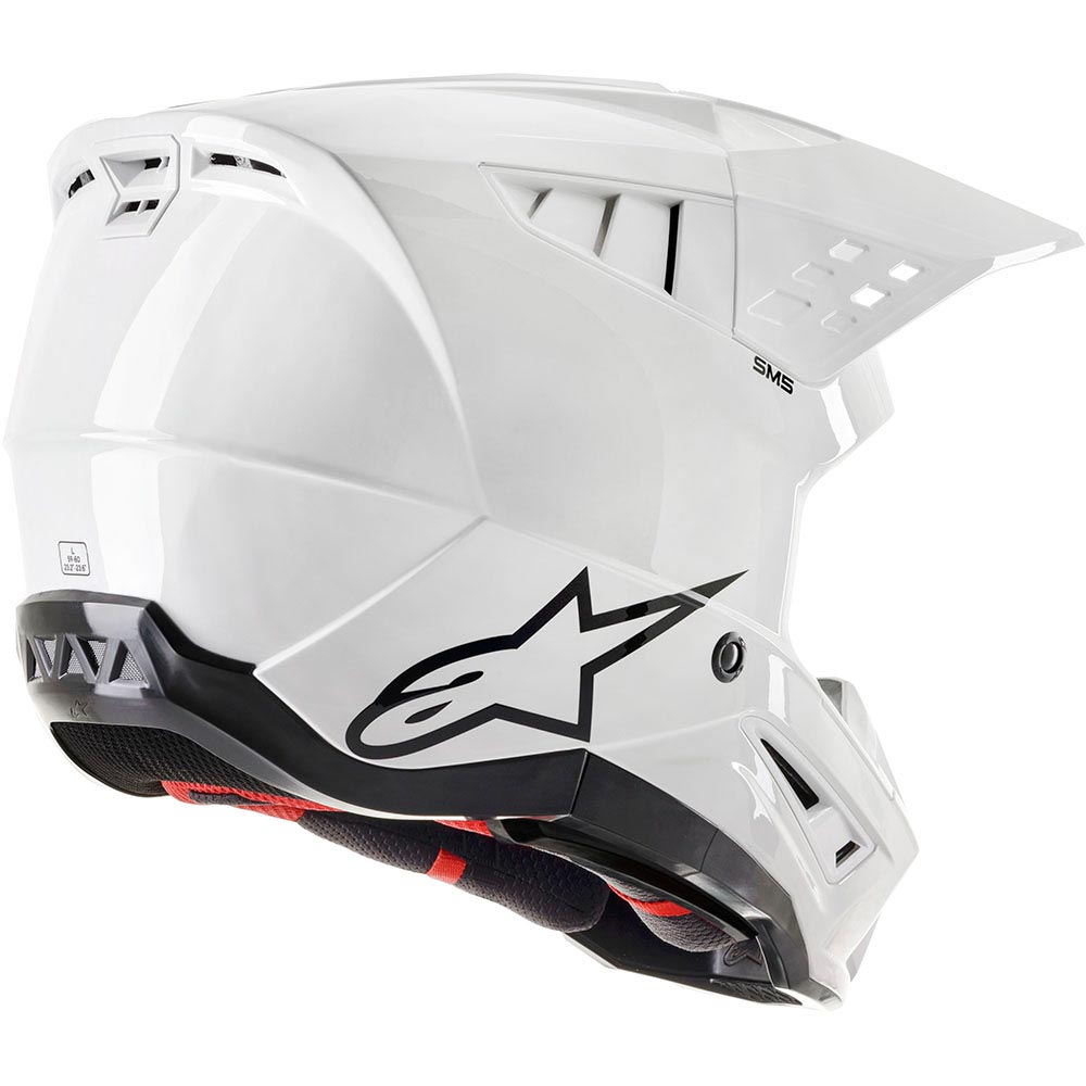 Alpinestars - Casque S-M5 Solid Blanc brillant
