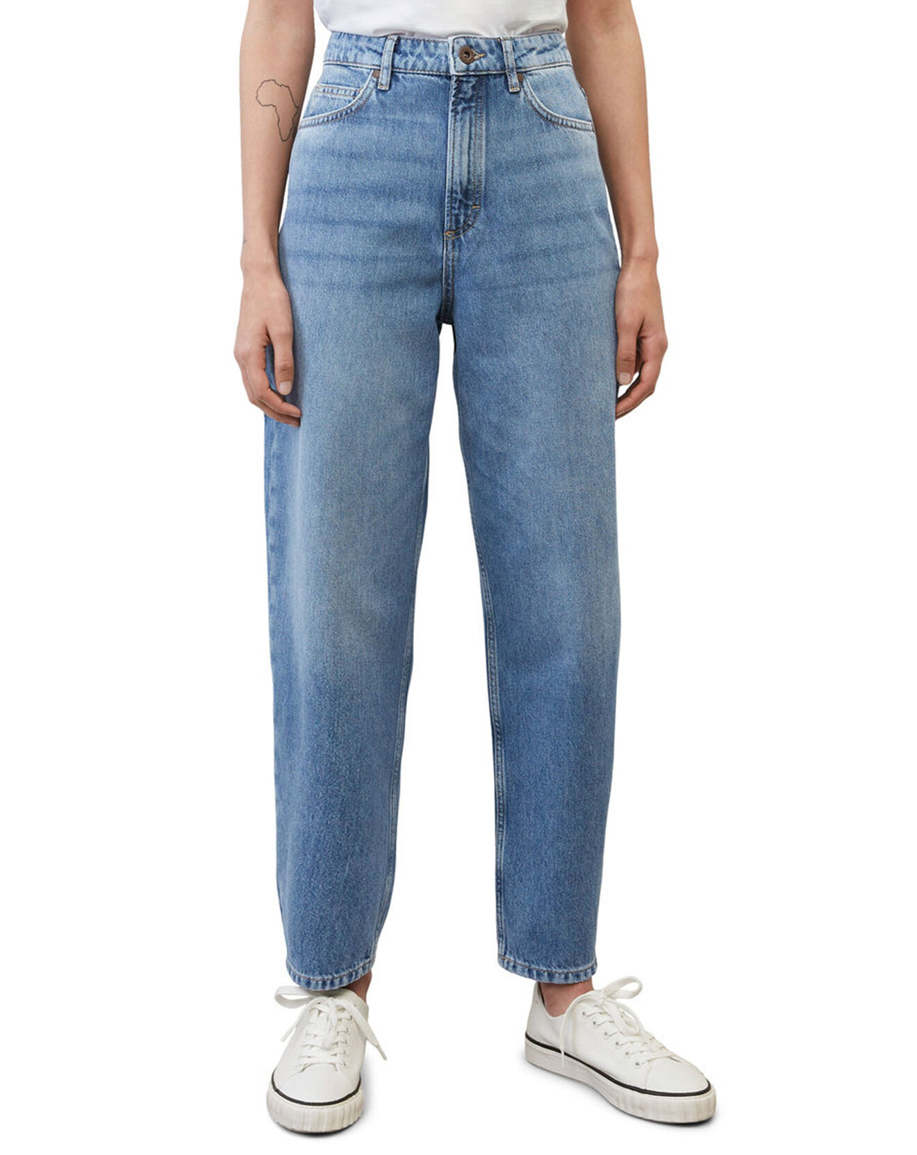 Marc O'Polo Jean Sofo Relax Taille haute bleu moyen