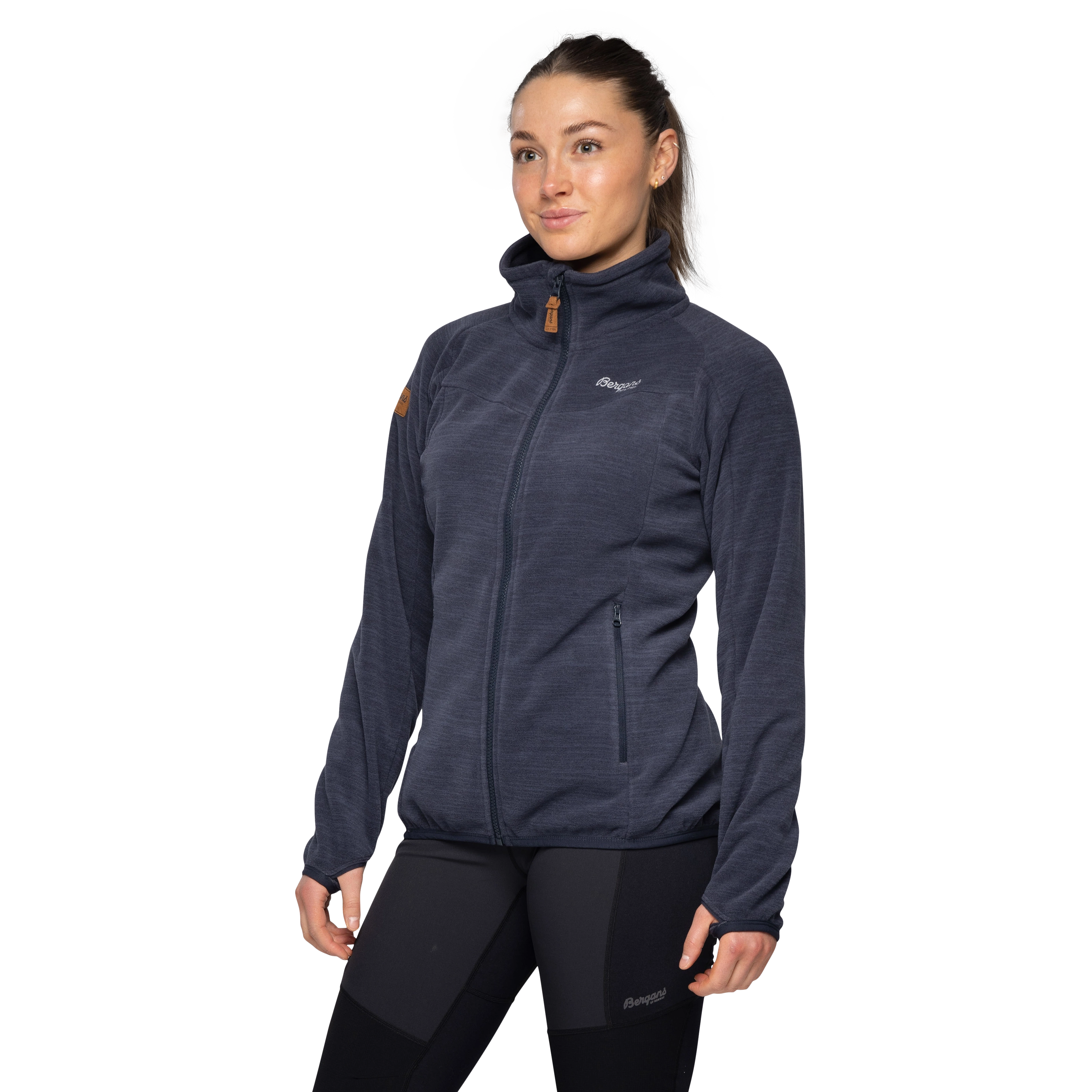 Hareid Fleece W Jacket NoHood Dark Navy