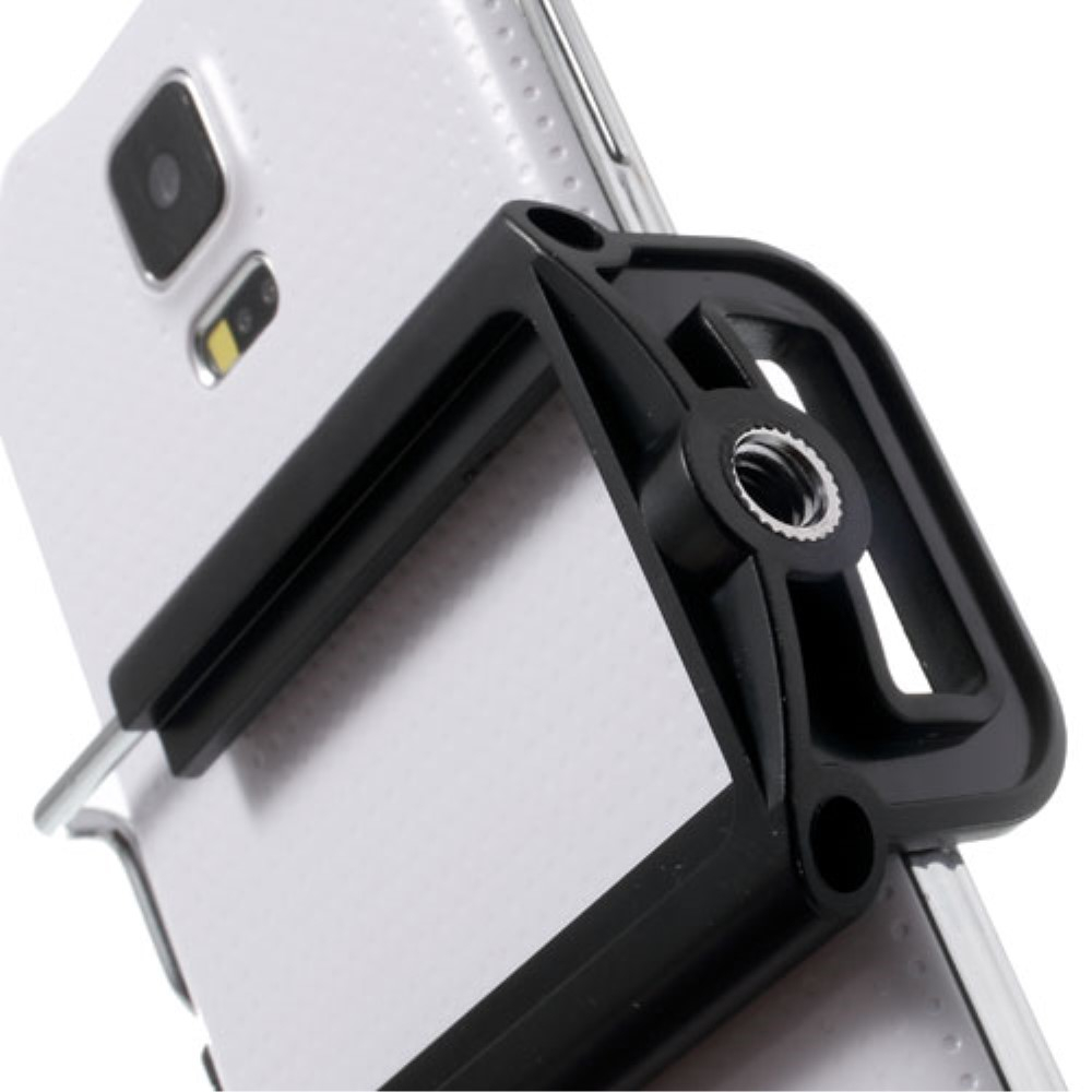 Verstellbare Smartphone Halterung Stativ Adapter (Ausziehbar bis 9cm) - Schwarz