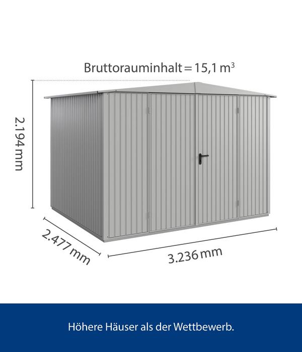 Hörmann Berry-Gerätehaus Classic-S Typ 3,