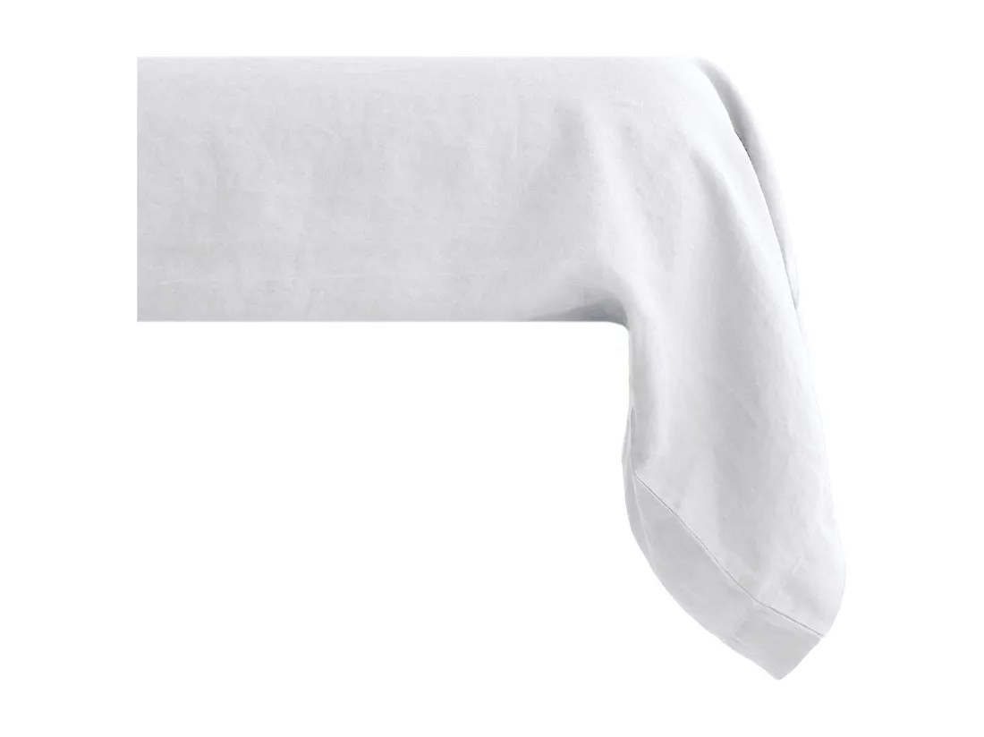 Taie de traversin 195x43 cm pur coton lavé collection PALACE neige