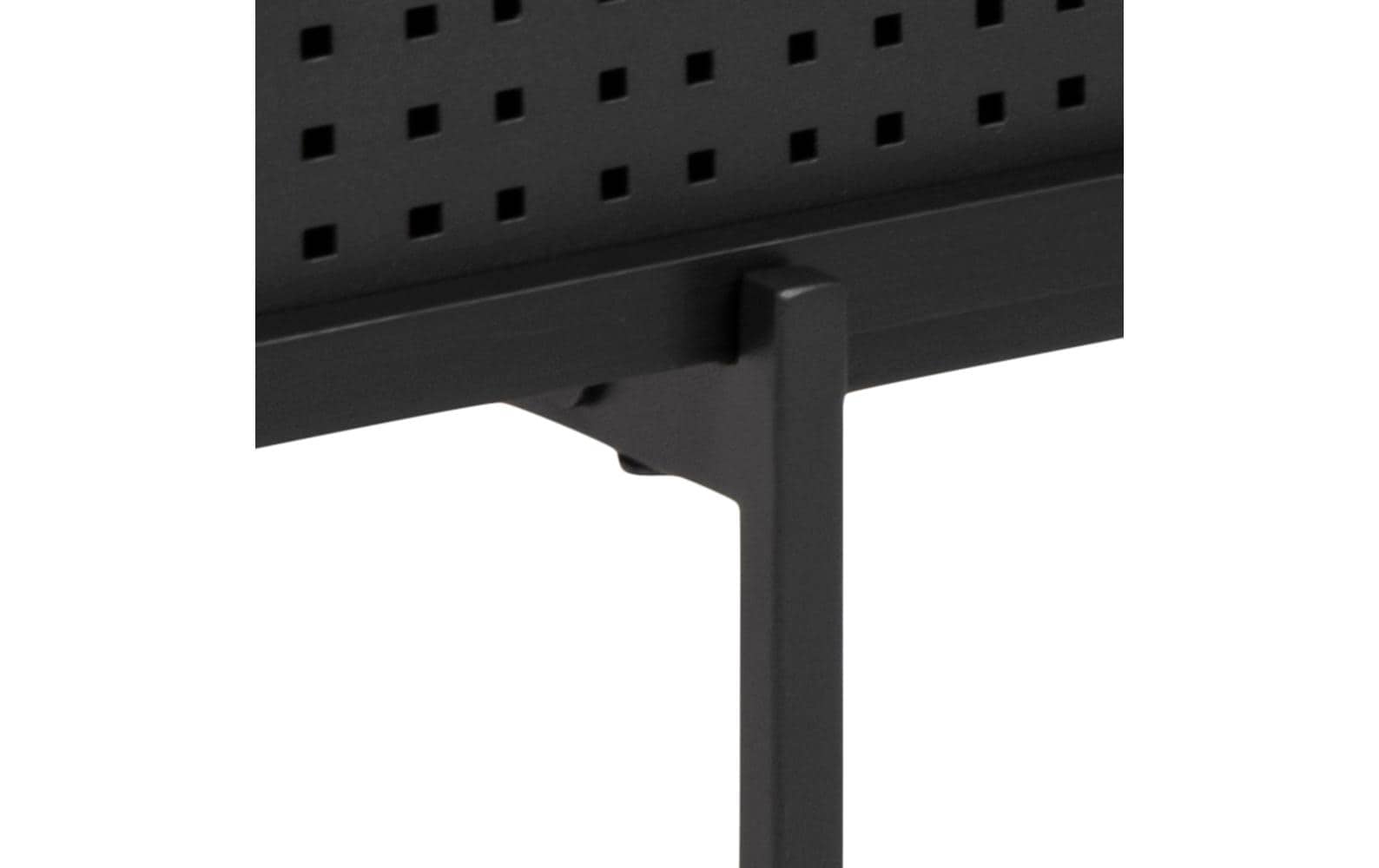 TV-Möbel Angus 140 x 40 x 44.5 cm, Schwarz<br>TV-Kommode