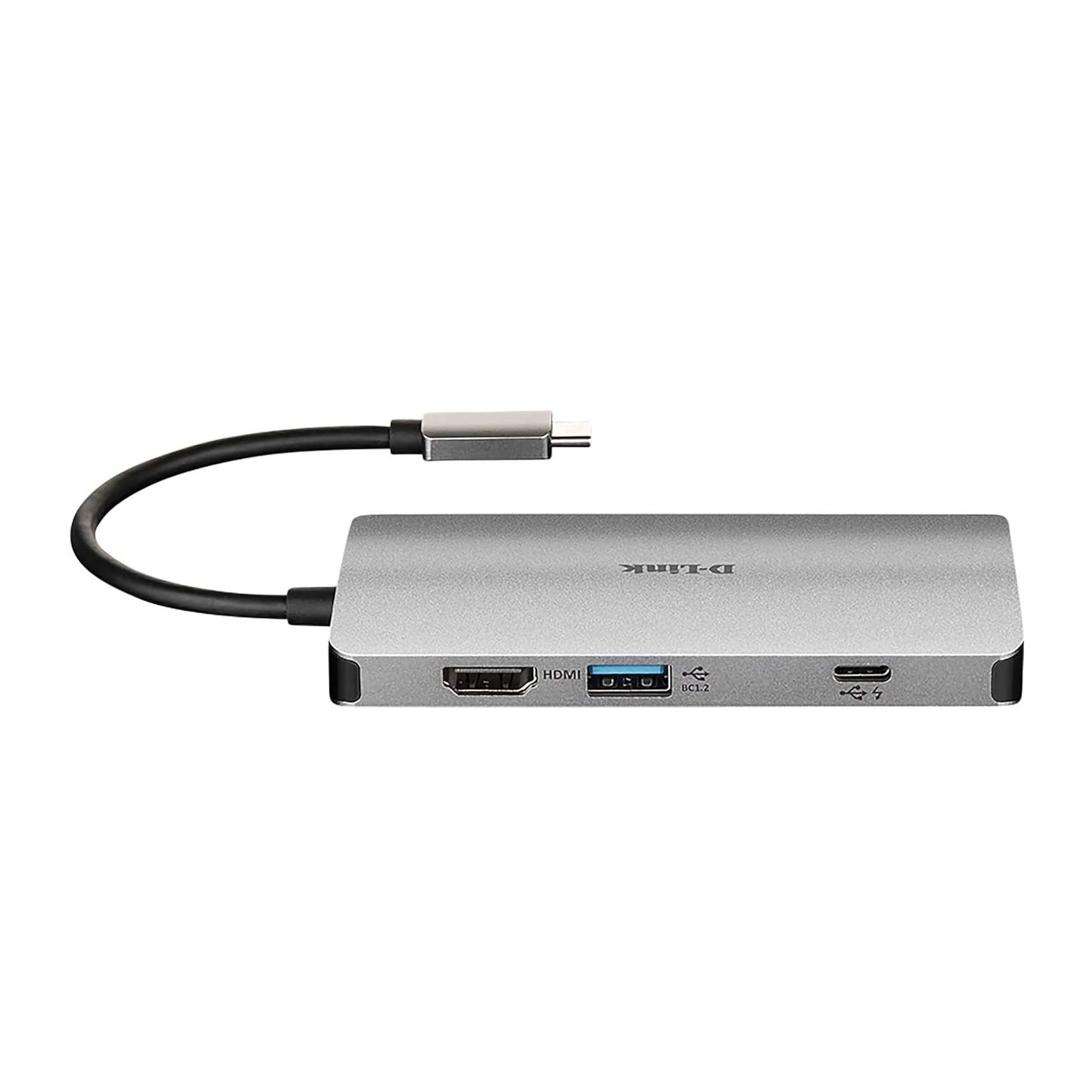 USB C 8 in 1 Multiport Adapter HUB mit HDMI 4K / 3x USB 3.0 / RJ45 / Thunderbolt 3 (PD/100W) / SD   MicroSD Kartenleser (DUB-M810) - Grau