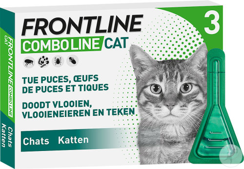 Frontline Combo Line Puces et Tiques Chat 3 Pipettes