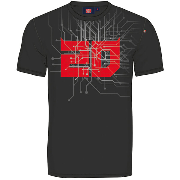 Fabio Quartararo - T-shirt Cyber 20 Noir / Rouge