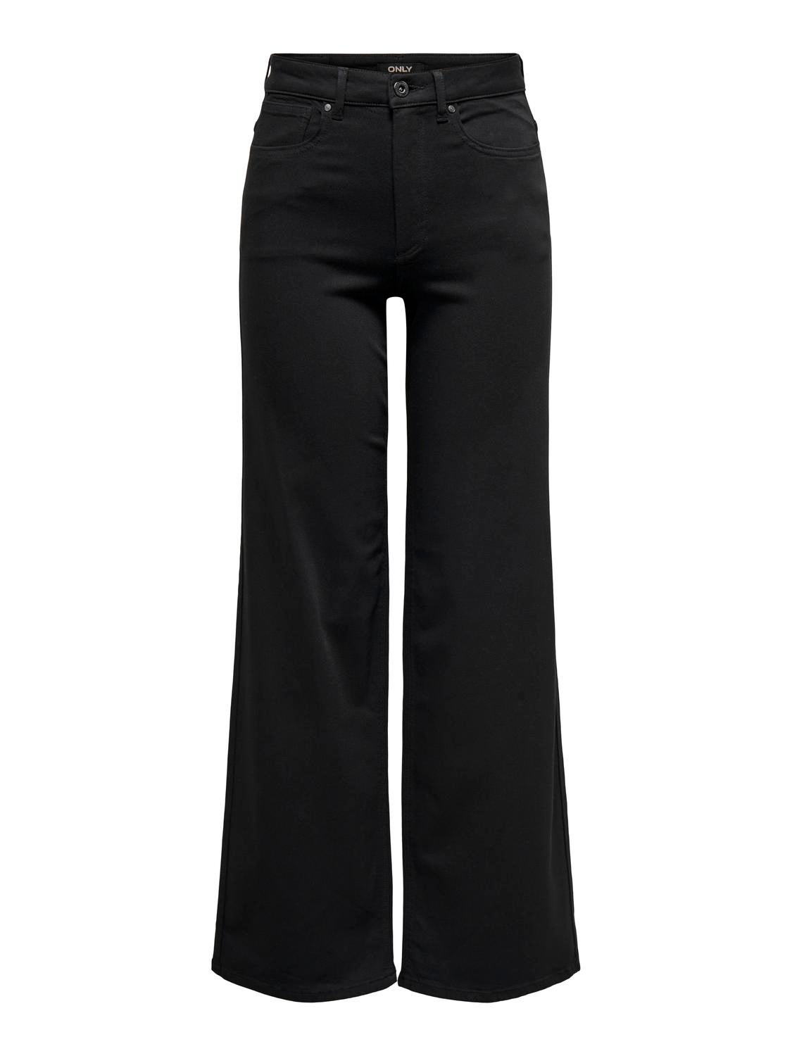 ONLMADISON Hohe Taille Weiter Beinschnitt Jeans Black Denim