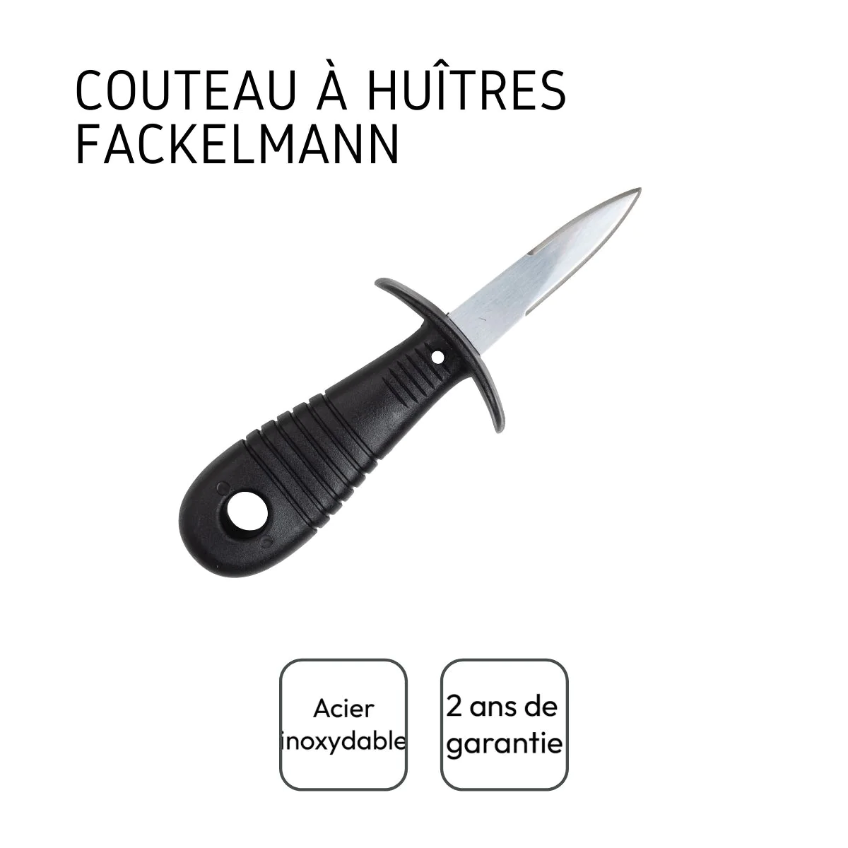 Couteau à huîtres inox