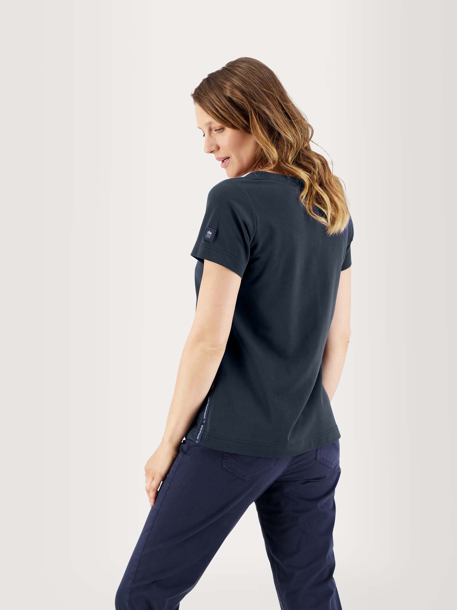 Tee Shirt Femme Pratique Sportive Marine
