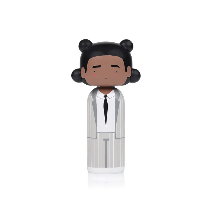 Lucie Kaas - Sketch Inc. Holzfigur H 15 cm, Basquiat - three - point - crown