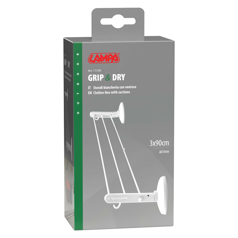 Lampa waslijn met zuignappen – 90×3 cm