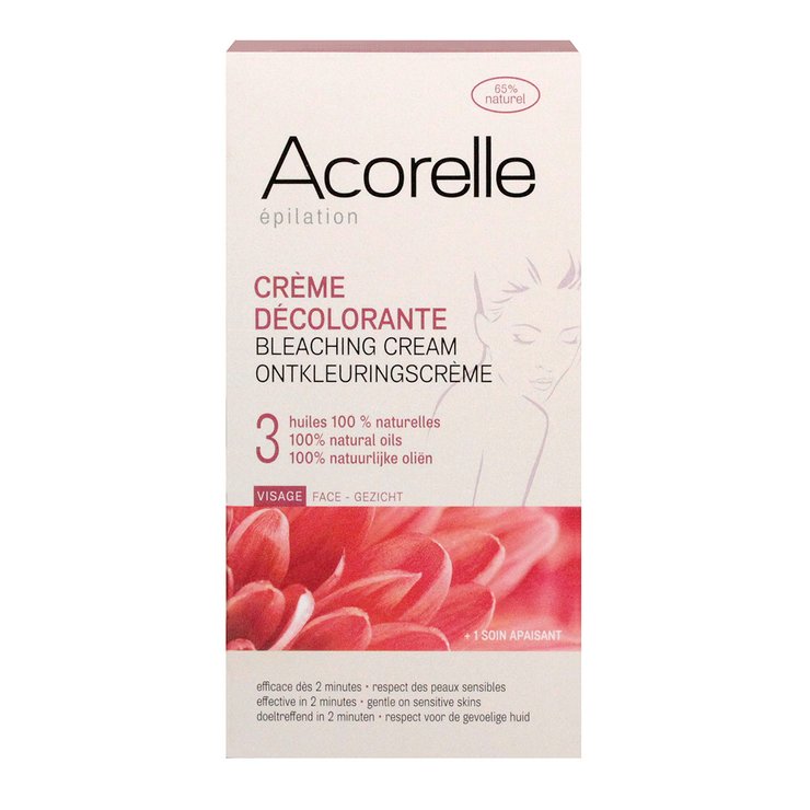 Crème décolorante pour le visage