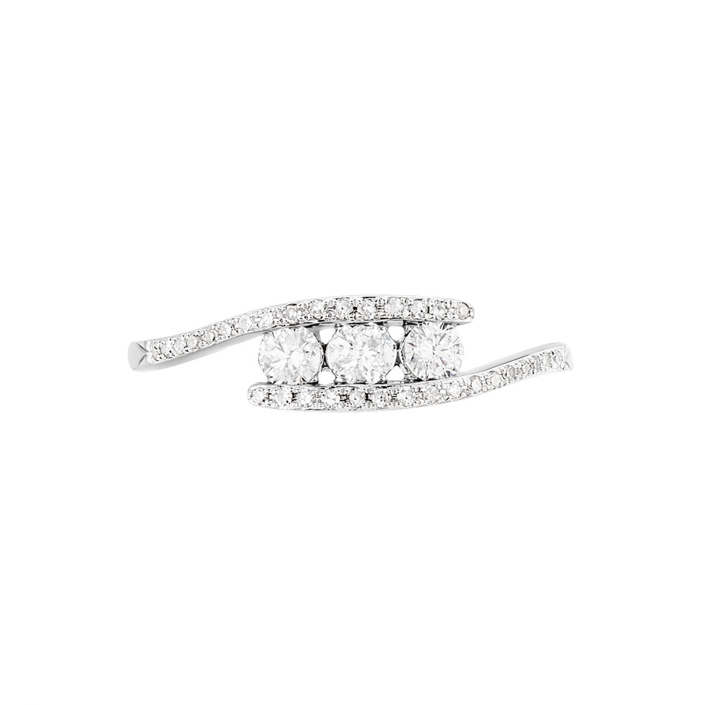 Bague Eternite Or Blanc Diamant