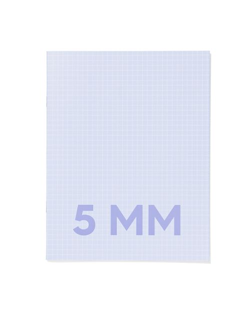 3 cahiers bleus format A5 - à carreaux 5mm