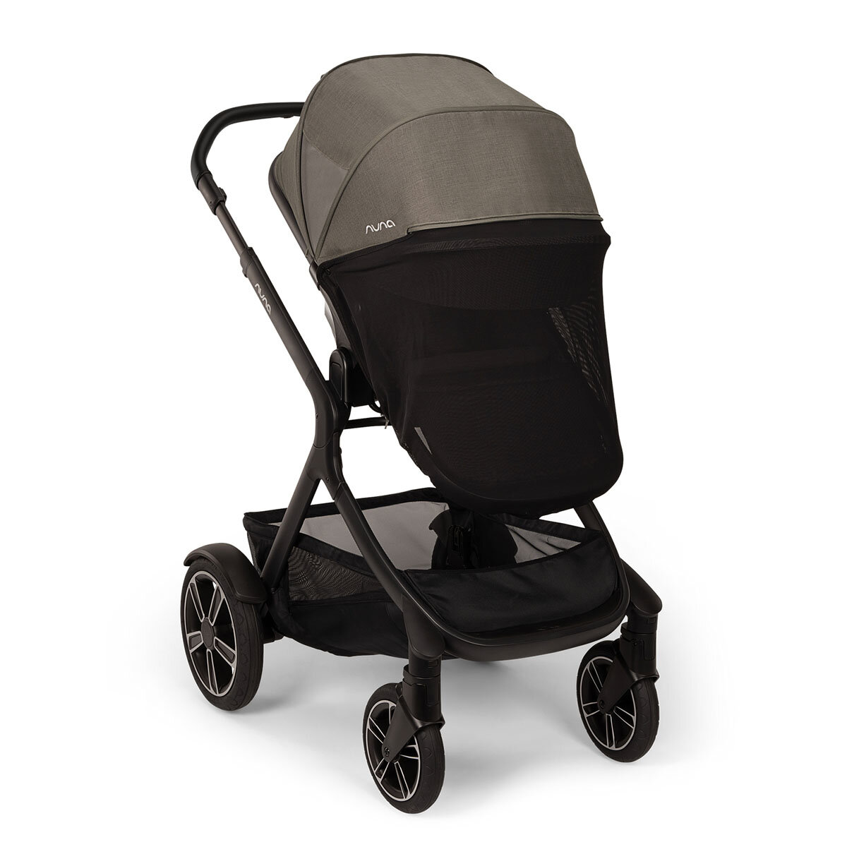 Nuna Nuna DEMI™ next Kinderwagen Granite 3in1 Set inkl. faltbare Babywanne und Babyschale Pipa Next i-Size Caviar/Handle Chocolate Kollektion 2024
