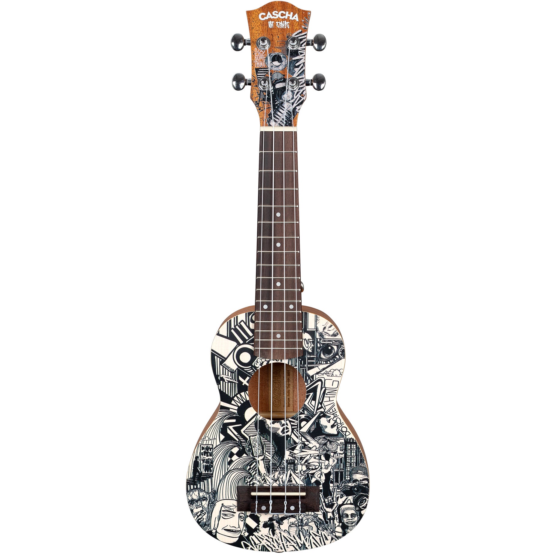 Cascha HH 2601 Sopran Art Series Sketch sopraan ukelele set