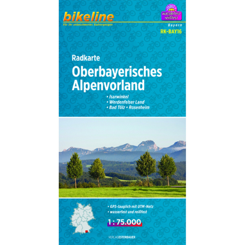 Esterbauer RK-BAY16 Oberbayerisches Alpenvorland Radkarte