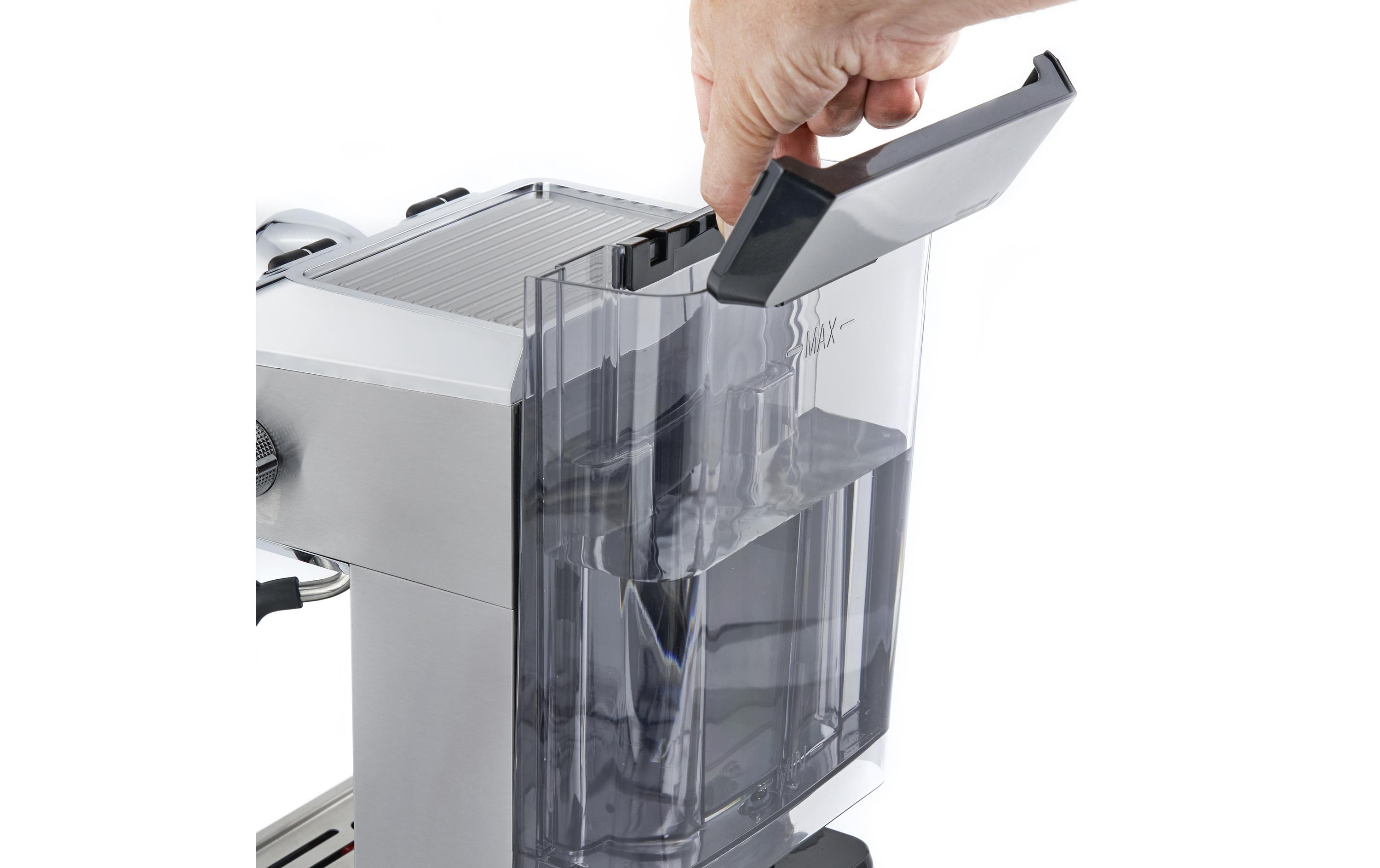Siebträgermaschine Espresso Gourmet Silber<br>Design Siebträgermaschine