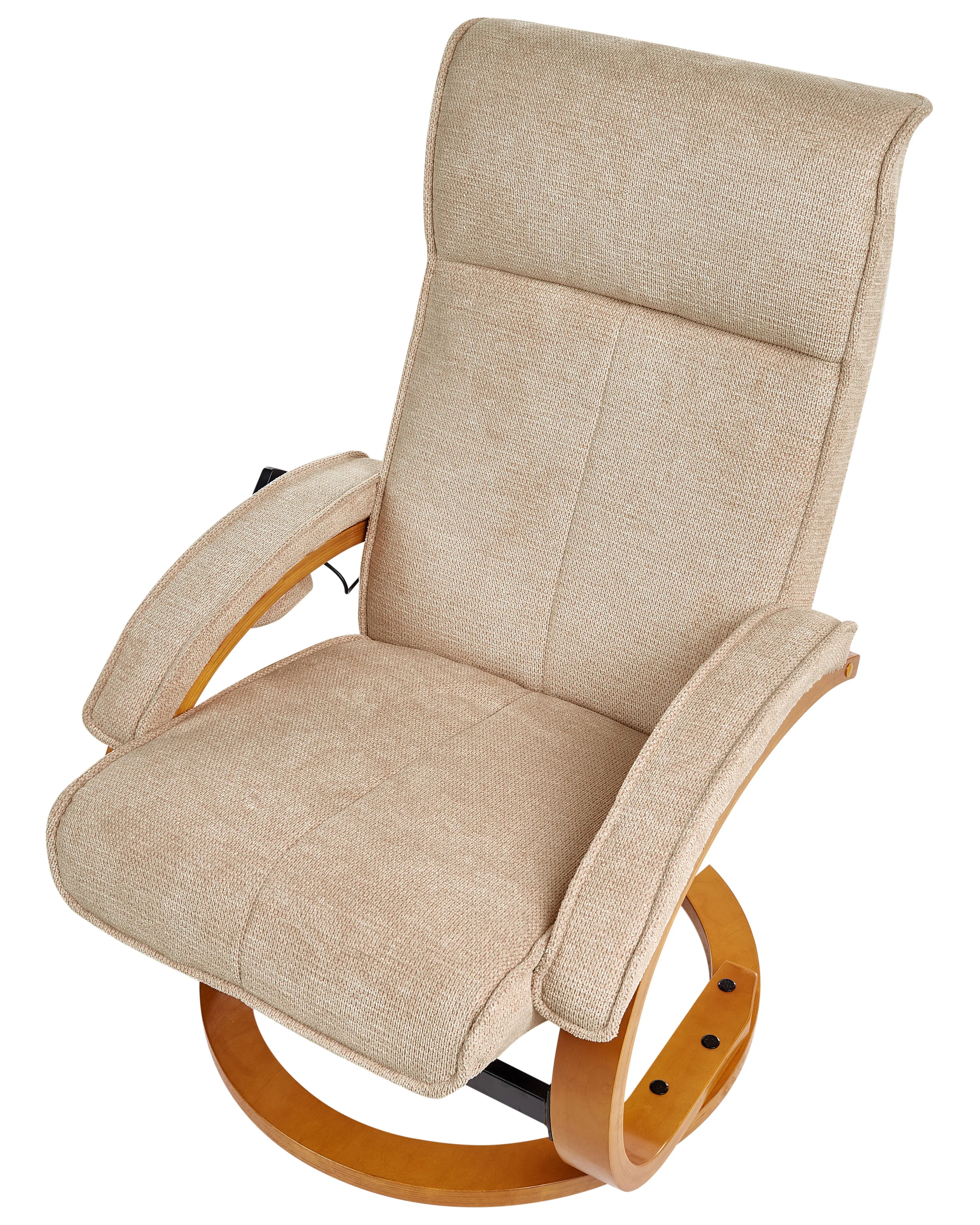 Massagestoel HERO met voetenbank Stof Beige