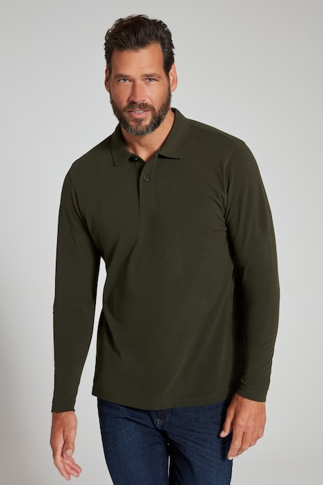 JP 1880 Poloshirt, Basic, Langarm, Piqué, bis 8 XL
