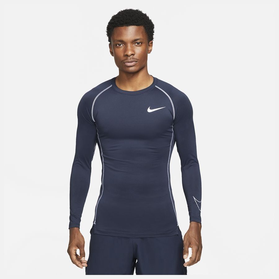 Nike Pro Top Dri-FIT - Bleu Foncé/Violet Manches Longues