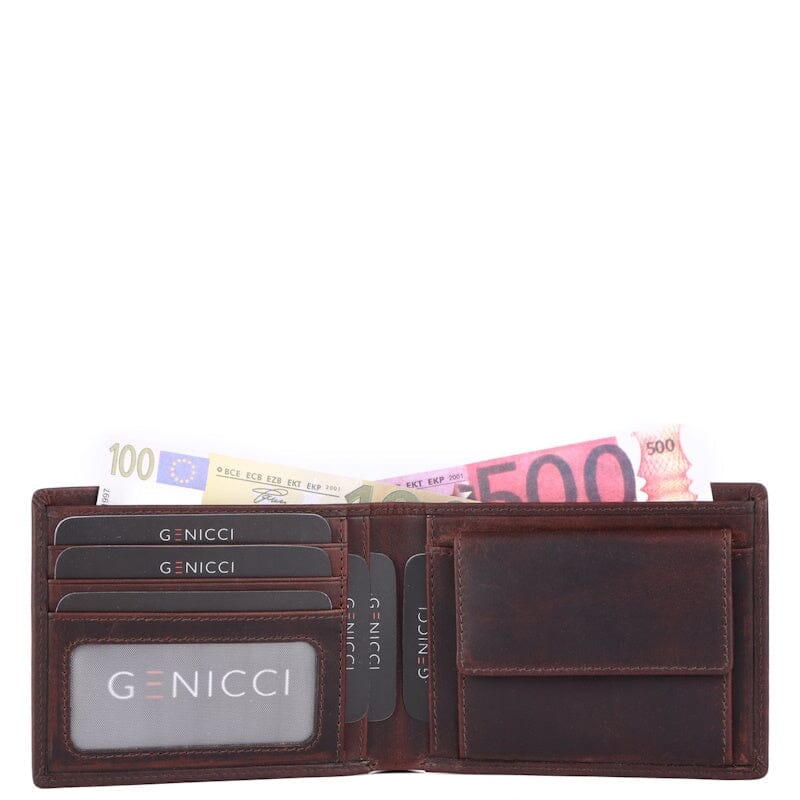 Genicci Noble Obama Heren Portemonnee Brown