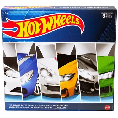 Hot Wheels European Car Culture-Multipacks mit 6 Spielzeugautos, Geschenk für Kinder & Sammler