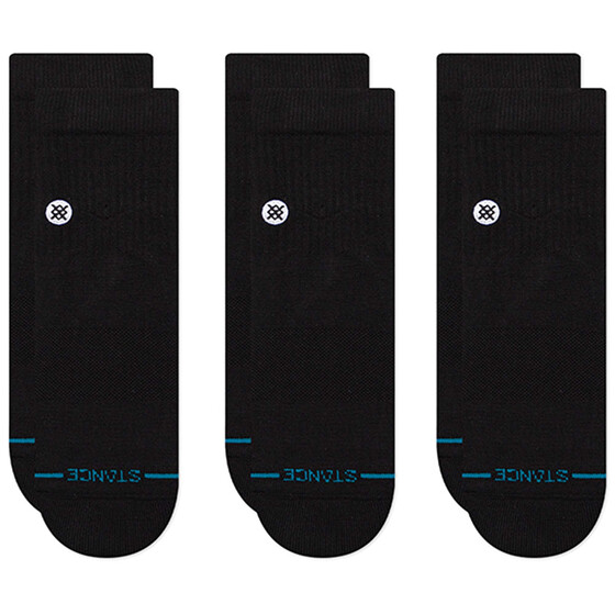 Stance Icon Quarter 3 Pack Black 2024