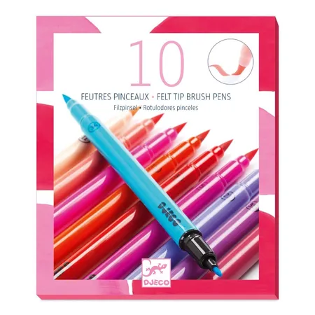 Djeco Farben: 10Filzstifte Rosa