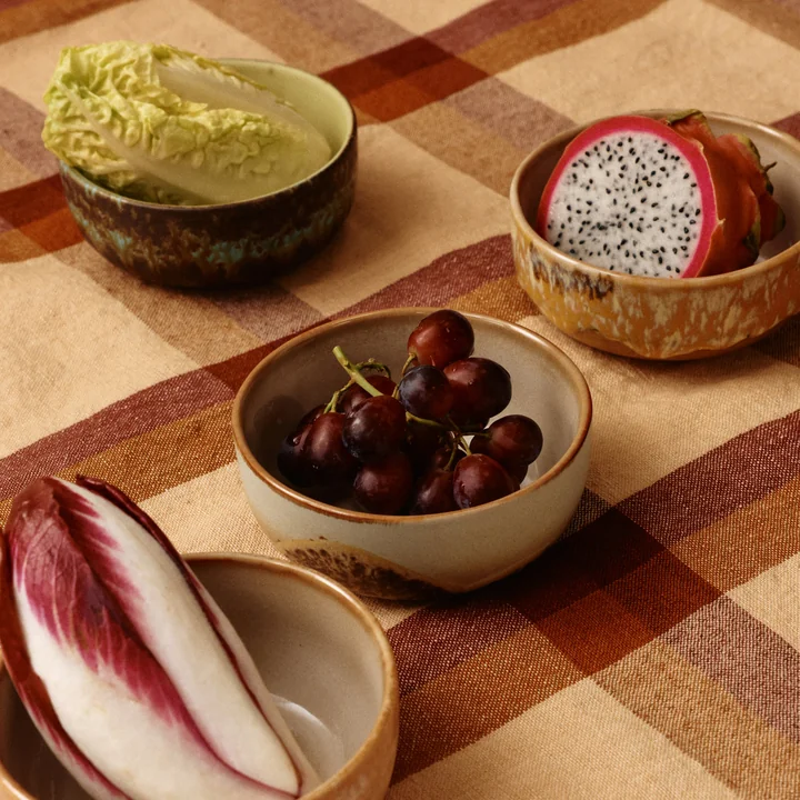 HKliving - 70's Tapas-Schale, Ø 11 cm, crystal (4er-Set)