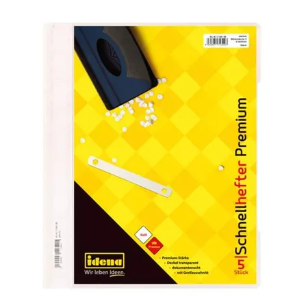 Idena Schnellhefter A4 PP 5er Premium weiß