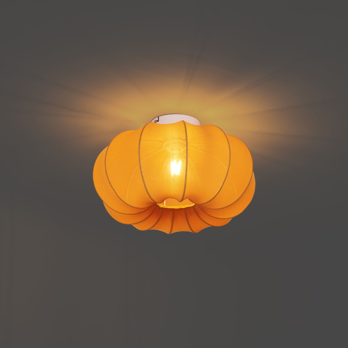 Japandi plafondlamp goud 37cm - Plu Asyesha