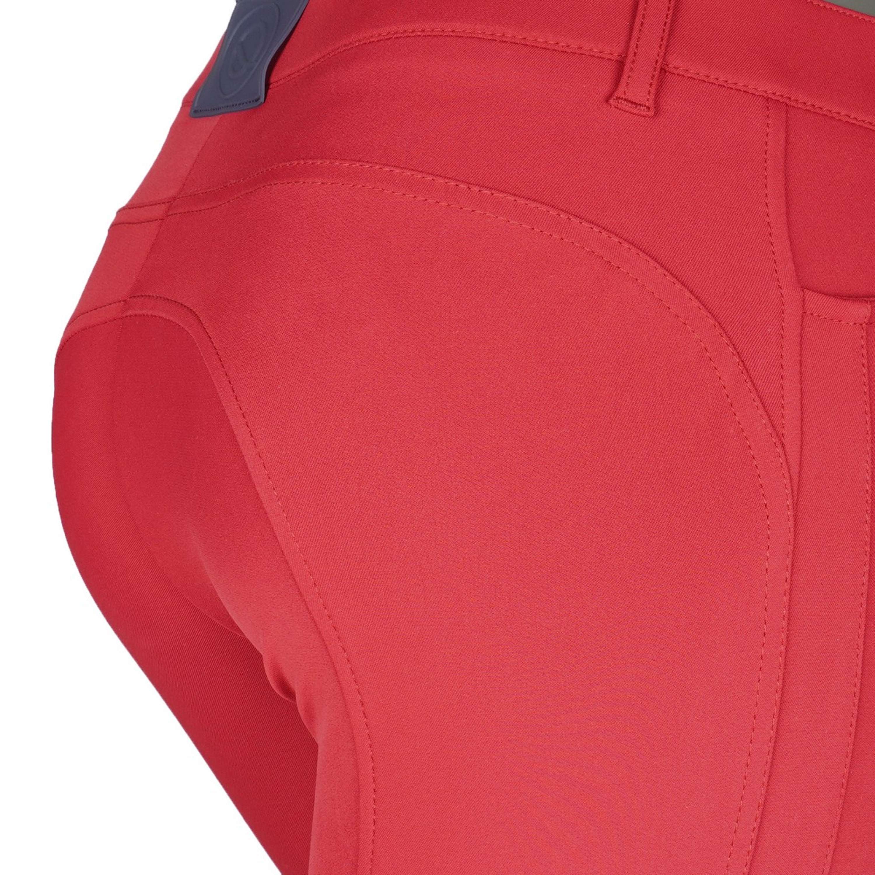 EQODE by Equiline Rijbroek Delma Knie Grip Cherry