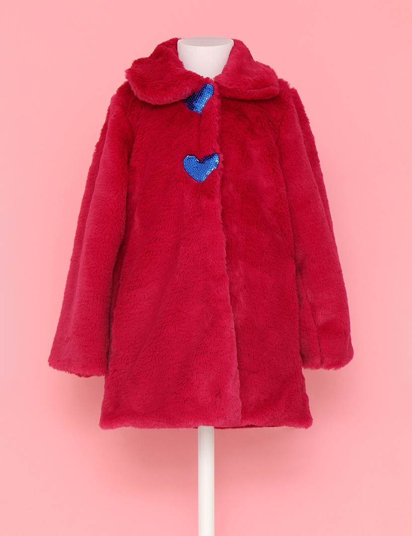 Fluffy Coat Girl Pink