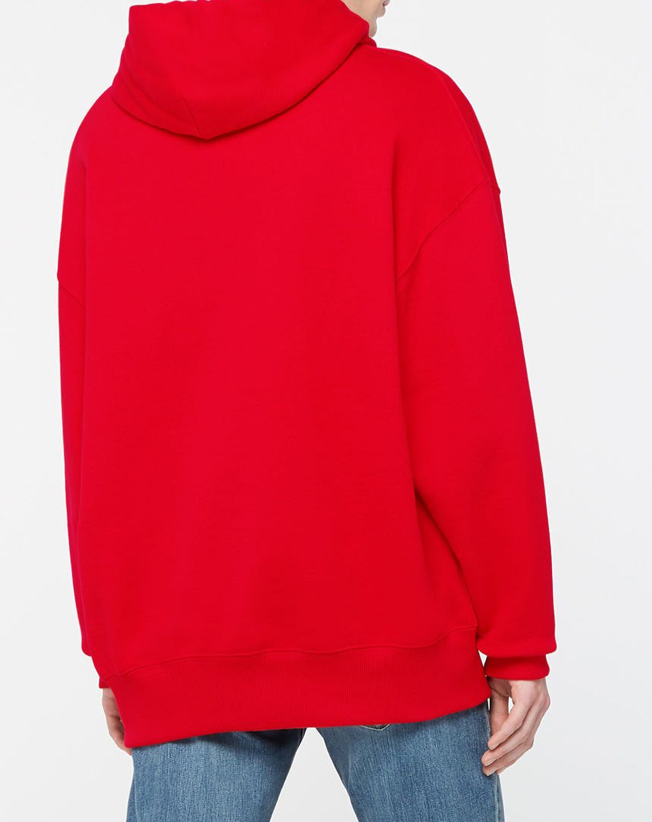 Tommy Jeans Sweat à capuche Tommy Badge rouge